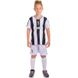 Форма футбольная детская с символикой футбольного клуба JUVENTUS домашняя 2020 SP-Sport CO-2957 рост 116-165 см белый-черный