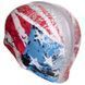 Шапочка для плавания MadWave USA M055303001W синий-красный