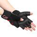 Перчатки для фитнеса и тяжелой атлетики HARD TOUCH FG-9532 Черный-синий S