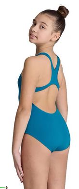 Купальник закрытый для девочек Arena TEAM SWIMSUIT SWIM PRO SOLID голубой Дет 128см