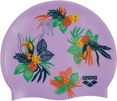 Шапка для плавання Arena PRINT JR фіолетовий Діт OSFM