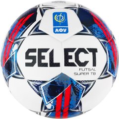 Футзальный мяч Select FUTSAL SUPER TB v22 АФУ бело-чевоный, синий Уни 4