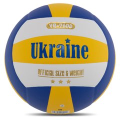 Мяч волейбольный Клееный UKRAINE VB-7600 (PU, №5, 5 сл., клееный)