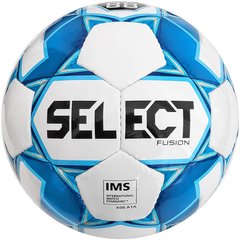 Мяч футбольный Select Fusion IMS бело-голубой В