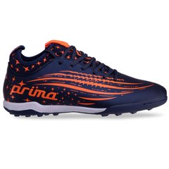 Сороконожки обувь футбольная PRIMA 20705-3 NAVY/R.ORANGE размер 40-44 (верх-PU, подошва-RB, темно-синий-оранжевый)