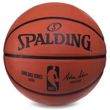 М'яч баскетбольний гумовий SPALDING NBA Outdoor 83385Z №7 помаранчевий