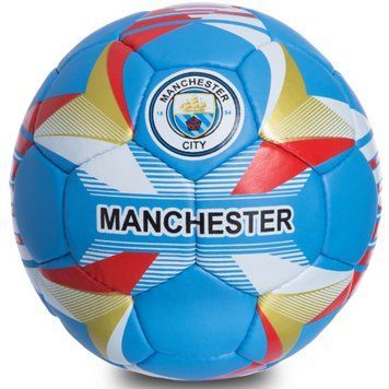 Мяч футбольный №5 Гриппи 5сл. MANCHESTER CITY BALLONSTAR FB-0684 (№5, 5 сл., сшит вручную)