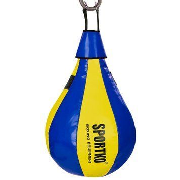 Груша підвісна набивна SPORTKO GP-3 Синій-жовтий 60x35см
