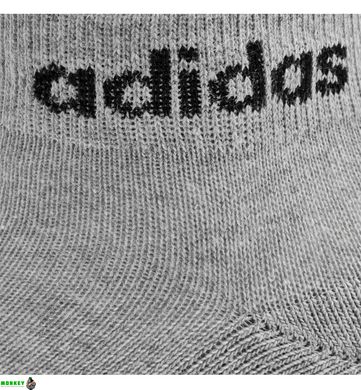 Шкарпетки Adidas C LIN ANKLE 3P білий, чорний, сірий Уні S (37-39)