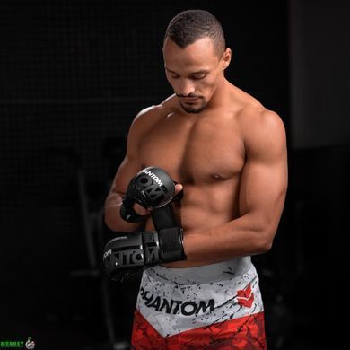 Рукавиці для ММА Phantom APEX Sparring Black L/XL (капа в подарунок)