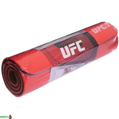 Коврик для фитнеса и йоги UFC UHA-69740 145x61x1,5см красный-черный