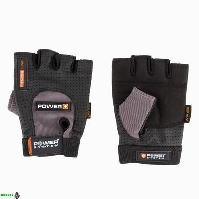 Рукавички для фітнесу і важкої атлетики Power System Power Plus PS-2500 Black/Grey XS
