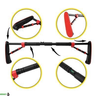 Турник раздвижной Cornix Elite 80-120 см XR-0290 Black/Red