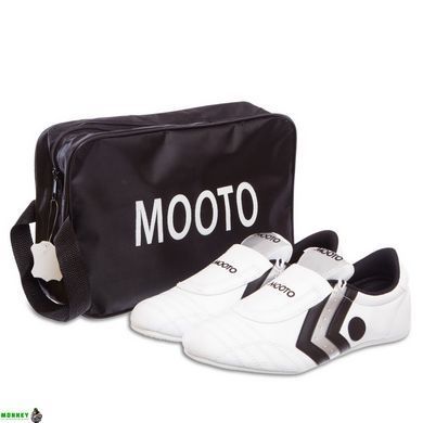 Степки для тхеквондо MTO OB-1267 43 (28см) білий-чорний