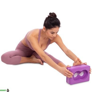 Блок для йоги с отверстием Record FI-5163 цвета в ассортименте