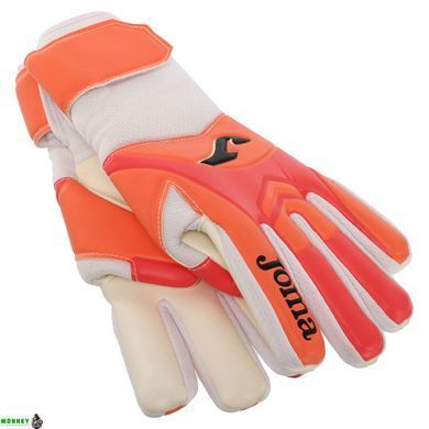 Перчатки вратарские юниорские Joma HUNTER 400909-042 (PVC, PL, р-р 4-8, к400909-042 Коралловый-белый 7)