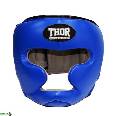 Шолом для боксу THOR 705 S / шкіра / синій