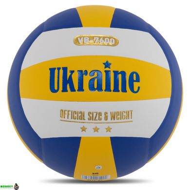 М'яч волейбольний UKRAINE VB-7600 №5 PU клеєний