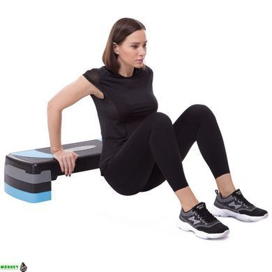 Степ-платформа SP-Sport FI-1578 79x29x10-20см сFI-1578 Серый-розовый