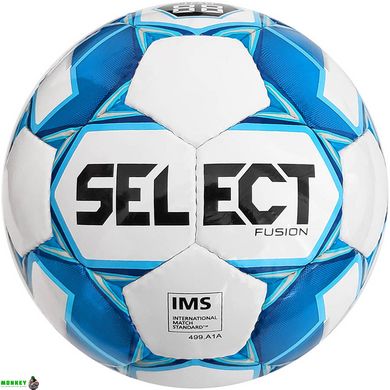 М'яч футбольний Select Fusion IMS біло-блакитний У