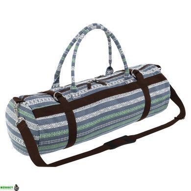 Сумка для йога килимка KINDFOLK Yoga bag SP-Sport FI-6969-6 сірий-синій