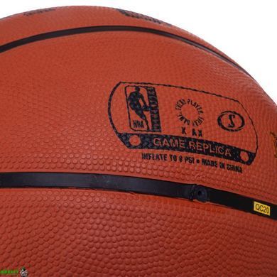 М'яч баскетбольний гумовий SPALDING NBA Outdoor 83385Z №7 помаранчевий