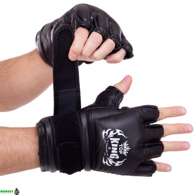 Перчатки для смешанных единоборств MMA кожаные TOP KING Extreme TKGGE S-XL цвета в ассортименте