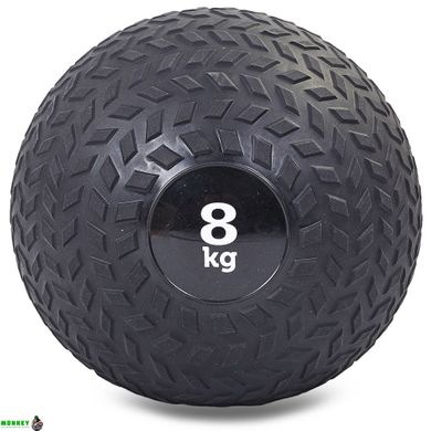 Мяч медицинский слэмбол для кроссфита Record SLAM BALL FI-5729-8 8кг черный