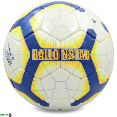 Мяч футбольный №5 CRYSTAL BALLONSTAR 2018-2019 C-2938,2839,2840 (№5, 5 сл., сшит вручную, цвета в ассортименте)