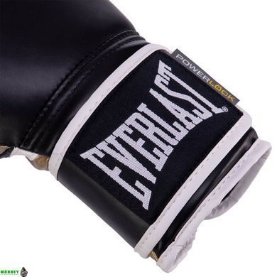 Боксерські рукавиці EVERLAST POWERLOCK P00000724 16 унцій чорний-золотий