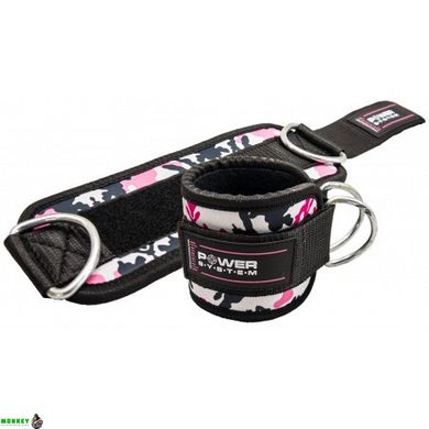 Манжеты на лодыжку Power System Ankle Strap Camo PS-3470 Pink/Black