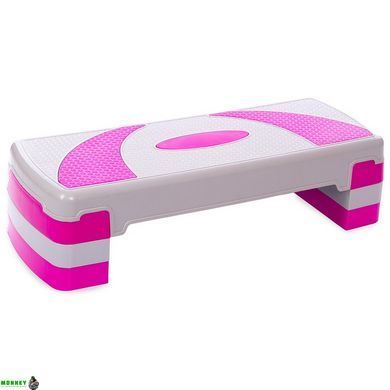 Степ-платформа SP-Sport FI-1578 79x29x10-20см сFI-1578 Серый-розовый