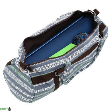 Сумка для йога килимка KINDFOLK Yoga bag SP-Sport FI-6969-6 сірий-синій