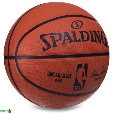 М'яч баскетбольний гумовий SPALDING NBA Outdoor 83385Z №7 помаранчевий