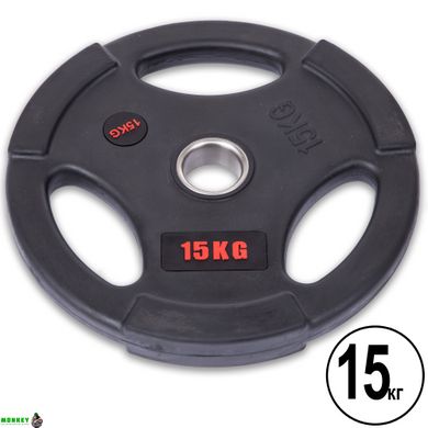 Блины (диски) обрезиненные LIFE FITNESS SC-80154B-15 51мм 15кг черный
