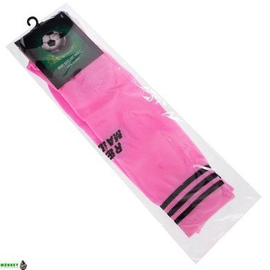 Гетри футбольні дитячі клубні NORVA REAL MADRID AWAY 2021 ETM2102-RM2 розмір 32-39 рожевий