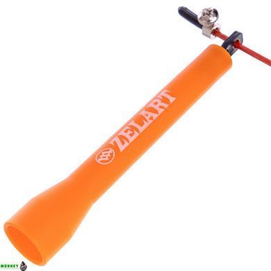 Скакалка швидкісна Кросфіт з підшипником та сталевим тросом SP-Sport FI-1008A Жовтий (l-2,75м,d-3мм)