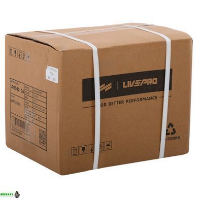 Гиря сталева забарвлена ​​з хромованою ручкою LiveUp LP8042-6 6кг чорний