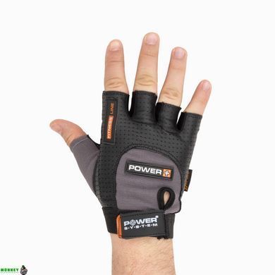 Рукавички для фітнесу і важкої атлетики Power System Power Plus PS-2500 Black/Grey XS