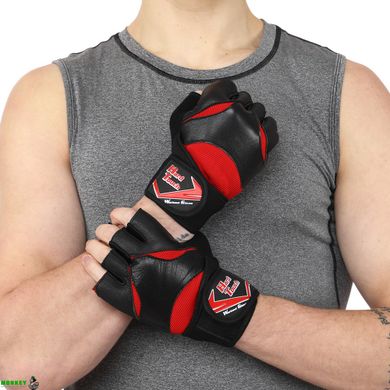 Перчатки для фитнеса и тяжелой атлетики HARD TOUCH FG-9532 S-XL цвета в ассортименте