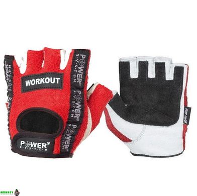 Перчатки для фитнеса и тяжелой атлетики Power System Workout PS-2200 Red XXL