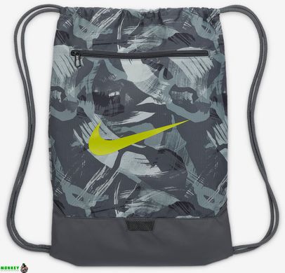 Мешок Nike NK BRSLA DRWSTRNG 9.5 CAT AOP серый Уни 50 х 36 х 6 см