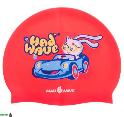 Шапочка для плавания детская BUNNY M057812000W красный