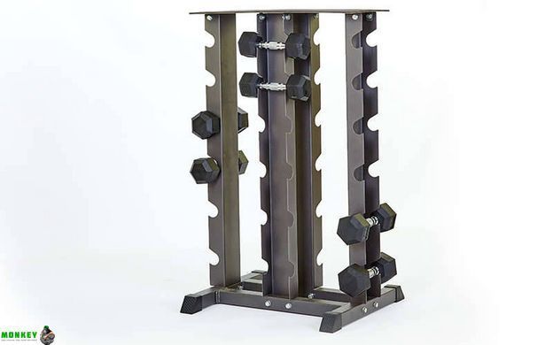 Стойка четырехсторонняя для гантелей Zelart RK2128 размер-113х66х58см