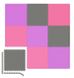 Мат-пазл Hop-Sport EVA 1см HS-A010PM - 9 частин сірий/фіолетовий/рожевий