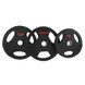 Диски для штанги обгумовані LIFE FITNESS SC-80154B-15 51мм 15кг чорний