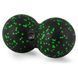 Массажный мяч двойной PowerPlay PP-4352 Epp foam peanut ball (d8*16cm.) Черно/Зеленый