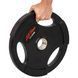 Диски для штанги обгумовані LIFE FITNESS SC-80154B-15 51мм 15кг чорний