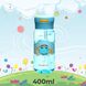 Пляшка для води CASNO 400 мл KXN-1195 Синя (восьминіг) з соломинкою