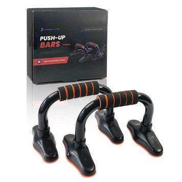 Упори для віджимання від підлоги 4yourhealth 1054 Push-Up Bars Premium Stell Black